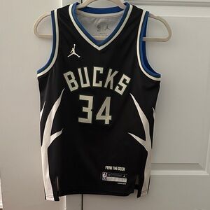 Antetokounmpo Black Bucks Basketball Jersey